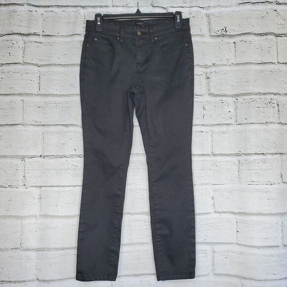 Eileen Fisher Skinny Jeans Black Slim Ankle Pants Womens Size 2